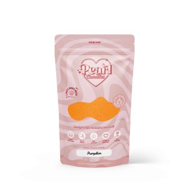 Pearl Candles parel kaars pumpkin 250g