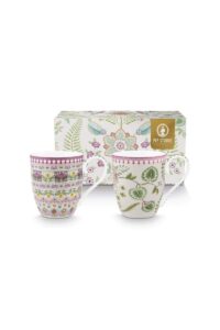 Pip Studio Lily en Lotus lila set 2 xl mokken 450ml
