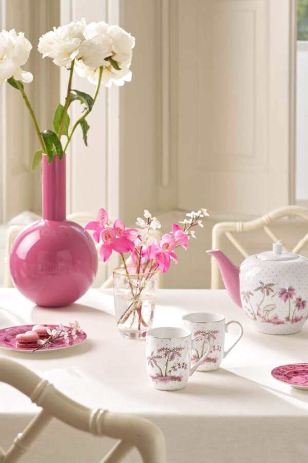 Pip Studio Jolie stippen goud roze set 2 kleine mokken 145ml - Afbeelding 2