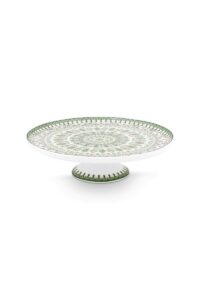 Pip Studio Lily en Lotus moon delight licht groen taartplateau klein