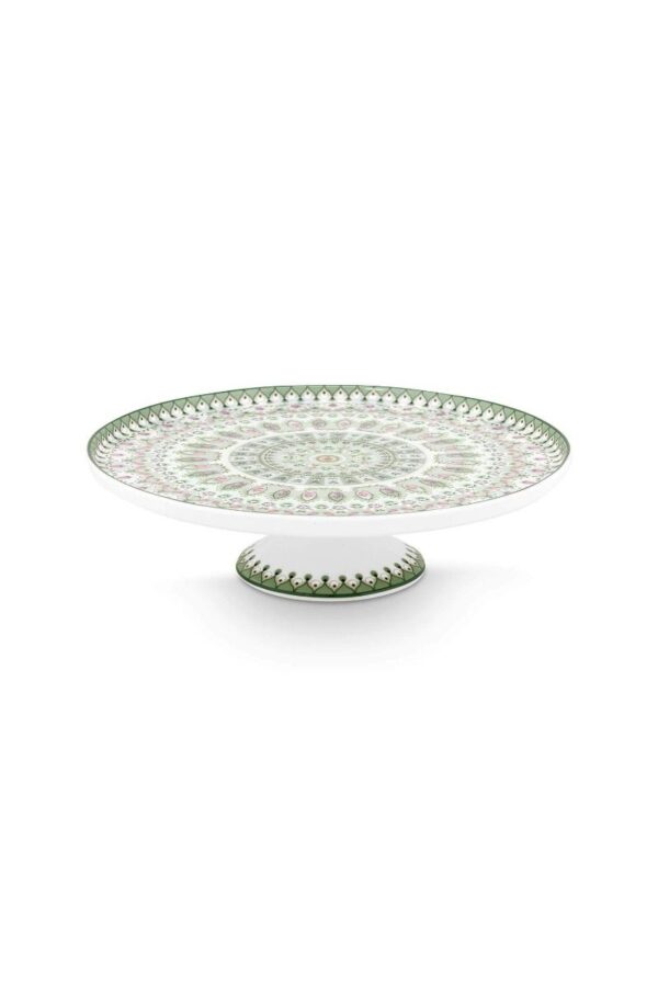 Pip Studio Lily en Lotus moon delight licht groen taartplateau klein