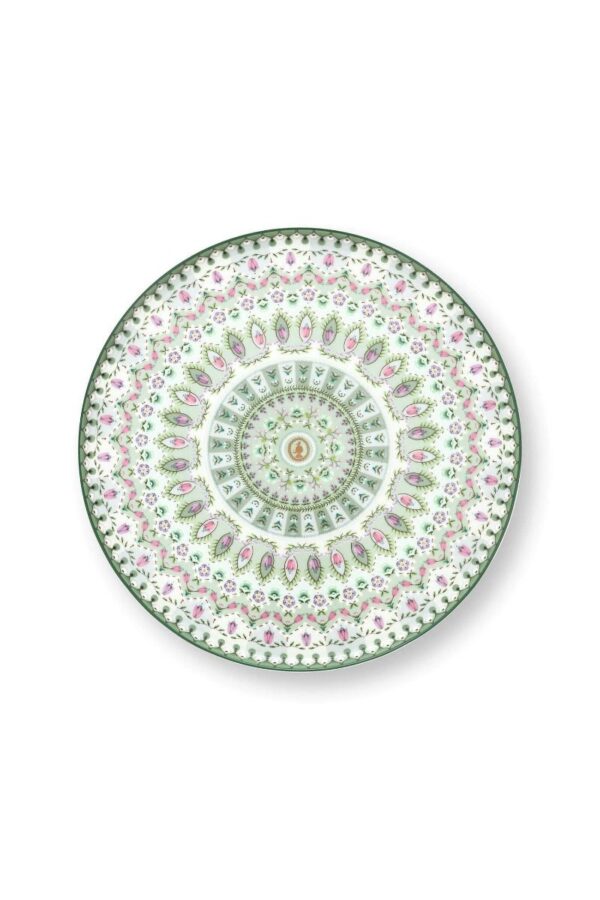 Pip Studio Lily en Lotus moon delight licht groen taartplateau klein - Afbeelding 2