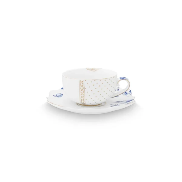 Pip Studio Royal White kop en schotel - Afbeelding 2