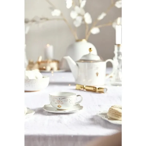 Pip Studio Royal Winter White espresso kop en schotel - Afbeelding 5