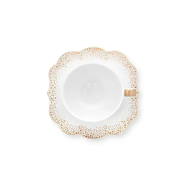 Pip Studio Royal Winter White kop en schotel - Afbeelding 3