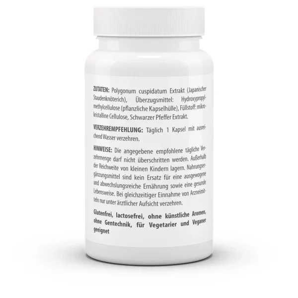 Vitaworld Resveratrol 550mg 60 capsules - Afbeelding 2