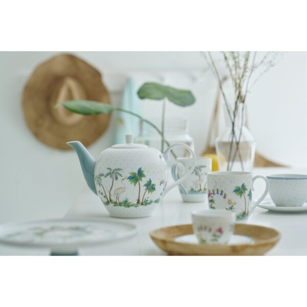 Pip Studio Jolie stippen goud blauw theepot 1600ml - Afbeelding 3