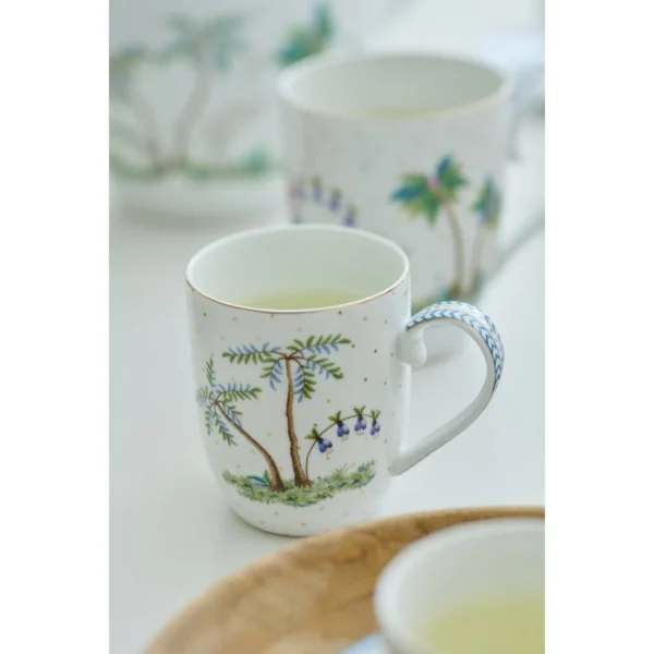 Pip Studio Jolie stippen goud grote mok blauw - Afbeelding 3