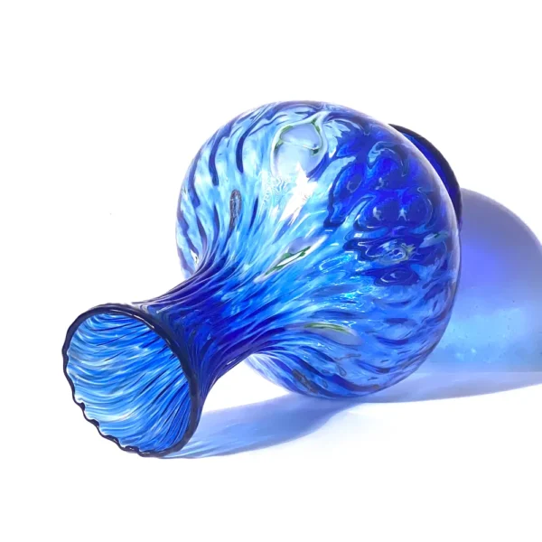 Mazzega Art & Design Murano vaas Balloton blauw 29cm - Afbeelding 4